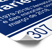 Straatbord - Marielle Franco Poster (Hoek)