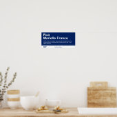 Straatbord - Marielle Franco Poster (Keuken)