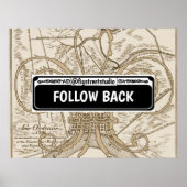 Straatbord, New Orleans, bewerken van tekst, Poste Poster (Voorkant)