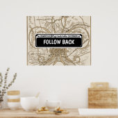 Straatbord, New Orleans, bewerken van tekst, Poste Poster (Keuken)