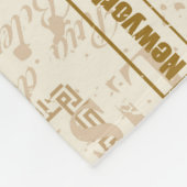  straatborden naadloos in douane-co fleece deken (Hoek)