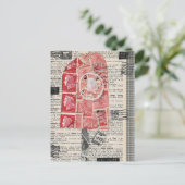 "Straatbox" — Briefkaart dat uitsluitend is ontwor (Staand voorkant)