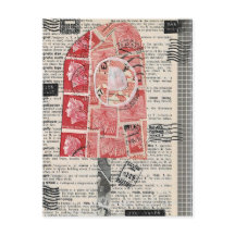 "Straatbox" — Briefkaart dat uitsluitend is ontwor