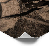 straatcafé abstract poster (Hoek)