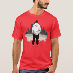 Straatcultuur Elegantie koele Culturele Rap Kledin T-shirt