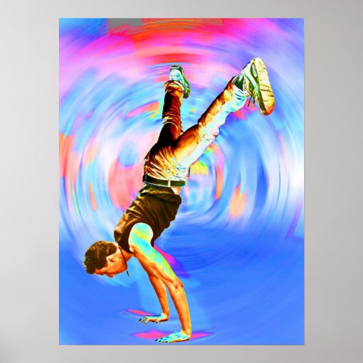 Straatdansen, Blues/Reds (3), No-Sil niet Poster (Voorkant)
