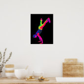 Straatdansen - Multi-Color, Black Back Poster (Keuken)