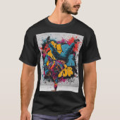 Straatdanser Breakdance Graffiti T-shirt (Voorkant)