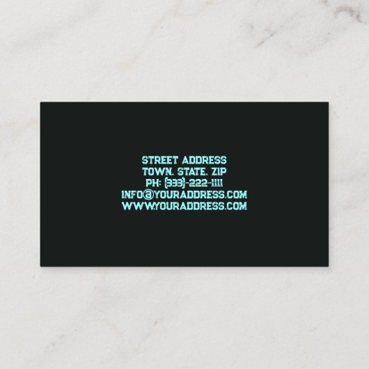 Straatdanslessen hiphop coole bewegingen visitekaartje (Achterkant)