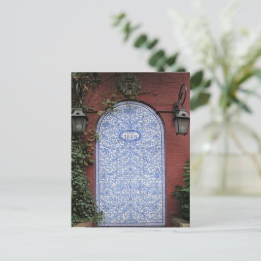 straatdeur voor bleekmiddelen briefkaart (Staand voorkant)