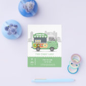 straatdonuts van levensmiddelenvrachtwagens flyer (Enkel)