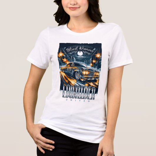 Straatdromen Lowrider Tri-Blend Shirt (Voorkant)