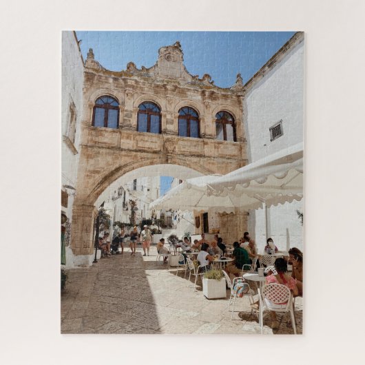 Straatfotografie in Otranto, Puglia, Italië Legpuzzel (Verticaal)