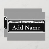 Straatgebak, naam toevoegen, naam waslijst briefkaart (Voorkant / Achterkant)