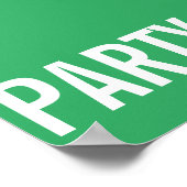 Straatgebarentaal Parkway Birthday Decoration Sign Poster (Hoek)