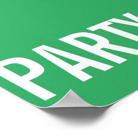 Straatgebarentaal Parkway Birthday Decoration Sign Poster (Hoek)