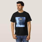 Straatgloeilampen in Winter Wonderland T-shirt (Voorkant volledig)