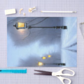 Straatgloeilampen in Winter Wonderland Tissuepapier (Craft)