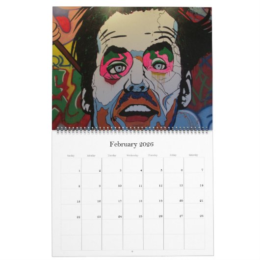 Straatgraffiti 2025 kalender (Feb 2026)