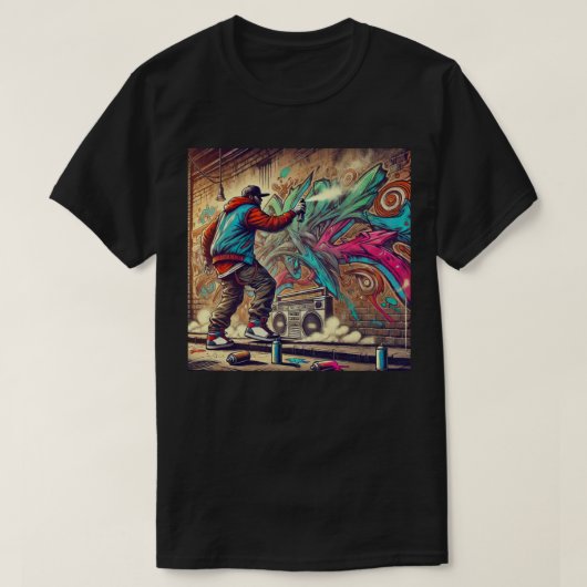 Straatgraffiti-artist T-shirt (Design voorkant)