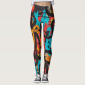 Straatgraffiti Leggings (Voorkant)