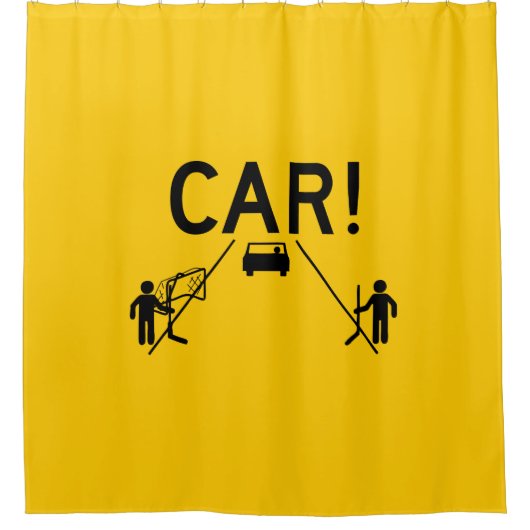 Straathockey AUTO Douchegordijn (Voorkant)