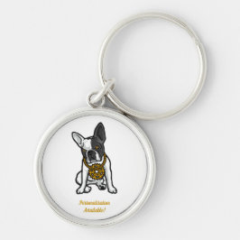 Straathond Pug Sleutelhanger