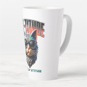 Straathouding van een kat – Grappige sarcastische Latte Mok (Rechterhoek)