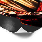 Straathustle Urban King Premium Glanzende Poster (Hoek)