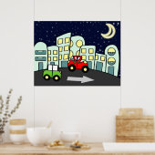 Straatillustratie Poster (Keuken)