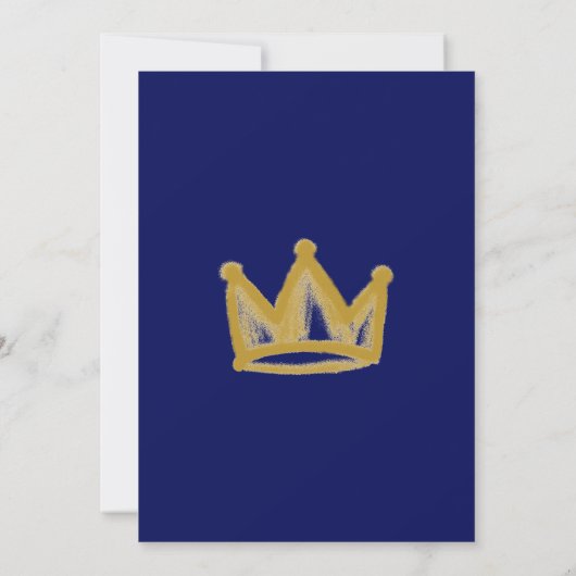 Straatkarton met gouden kroon kaart (Achterkant)