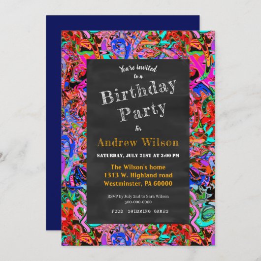 Straatkarton met gouden kroon kaart (Voorkant / Achterkant)