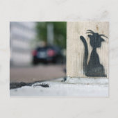 straatkat briefkaart (Voorkant)