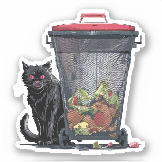 Straatkat Sticker (Voorkant)