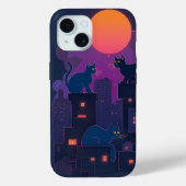 Straatkatten | Neon Urban Feline Art Case-Mate iPhone Case (Achterkant)