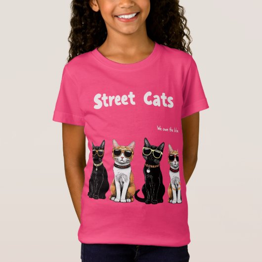Straatkatten T-shirt (Voorkant)