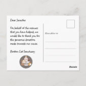 Straatkattenclub op maat briefkaart (Achterkant)