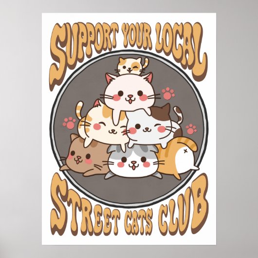 Straatkattenclub Poster (Voorkant)