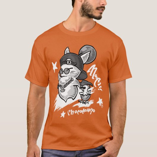 Straatkleding Moogle Chocobo Kuiken gebaseerd op d T-shirt (Voorkant)
