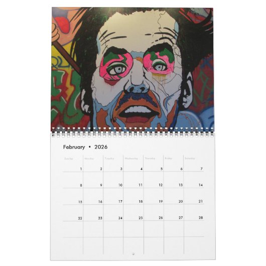 Straatkunst 2025 kalender (Feb 2026)