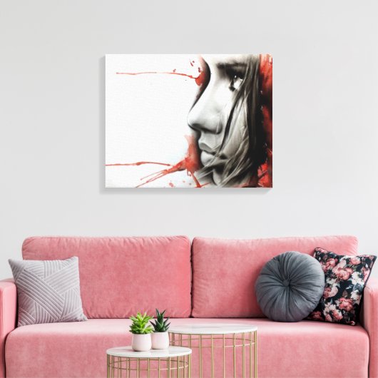 Straatkunst Canvas Afdruk (Insitu (Woonkamer))