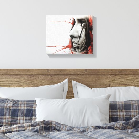 Straatkunst Canvas Afdruk (Insitu (Slaapkamer))