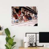 Straatkunst en graffiti in Hosiers Lane, Melbourne Poster (Thuiskantoor)