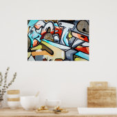 Straatkunst/Graffiti-foto Poster (Keuken)