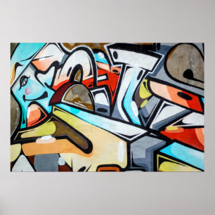 Straatkunst/Graffiti-foto Poster