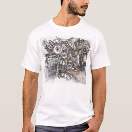 Straatkunst graffiti geïnspireerd op cartoon troep t-shirt