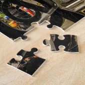 Straatkunst in Parijs. Legpuzzel (Zijkant)