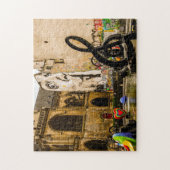 Straatkunst in Parijs. Legpuzzel (Verticaal)