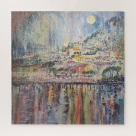 Straatkunst Italië Faux Canvas Print Legpuzzel