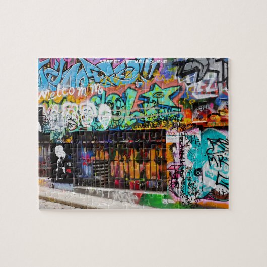 Straatkunst Melbourne Legpuzzel (Horizontaal)